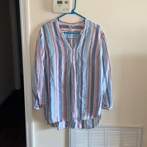 Nice, colorful blouse.